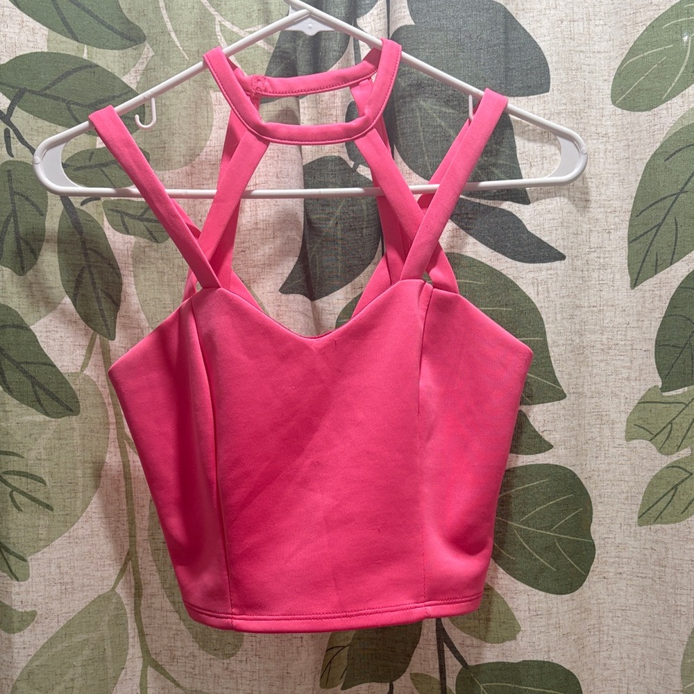 Charlotte Russe Pink Crop Top